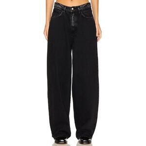 Ronny Kobo Women's Charcoal Naomi Wide Leg Jeans Size 25